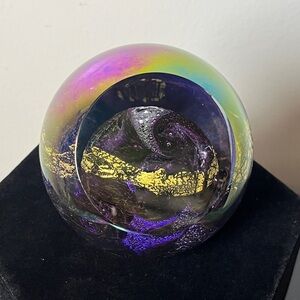 Glass Eye Studio “Venus” Celestial Series‎ 2012 Signed Planetary Paperweight